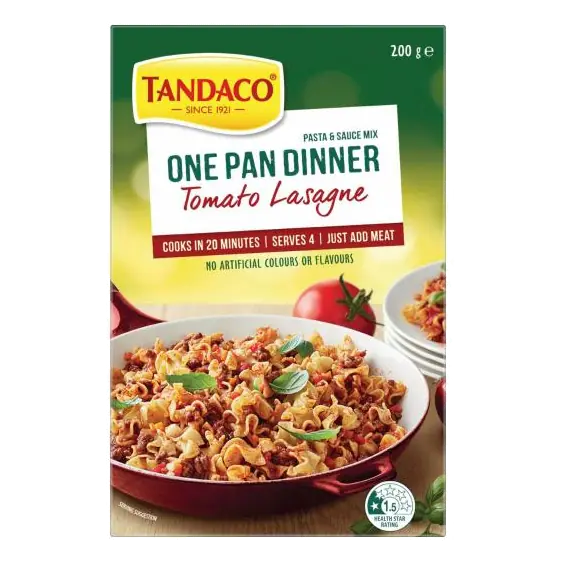 Tomato Lasagne Casserole Sauce Mix One Pan Dinner