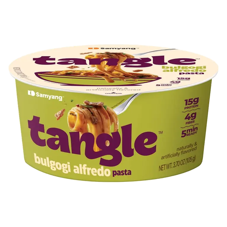 Samyang Tangle Bulgogi Alfredo Pasta Bowl, 3.7oz: Beef, Cream, Onion