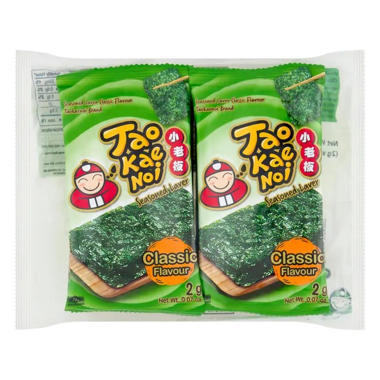 8 x Classic Flavour Seasoned Laver Seaweed 16g