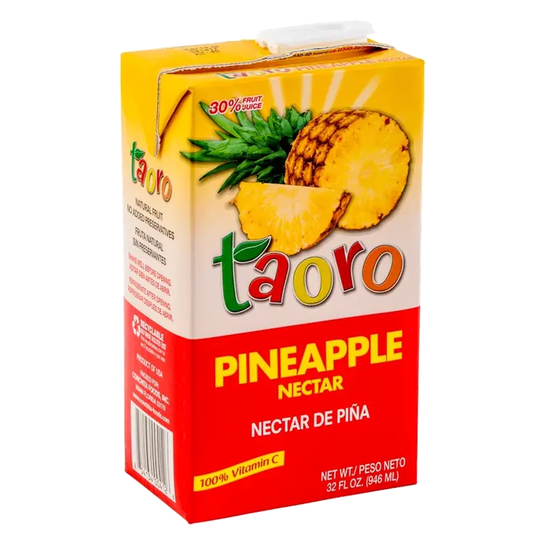 Taoro Pineapple Nectar, 32 fl oz Carton