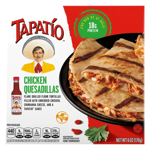 Chicken Quesadillas Frozen Meal