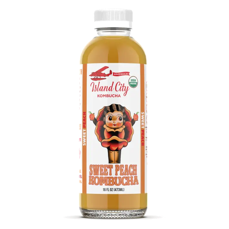 Lychee Peach Kombucha