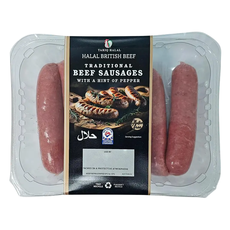 Traditional Beef Sausages with a Hint of Pepper