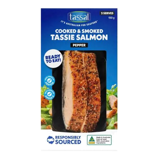 Hot Smoked Salmon Cracked Peppercorn