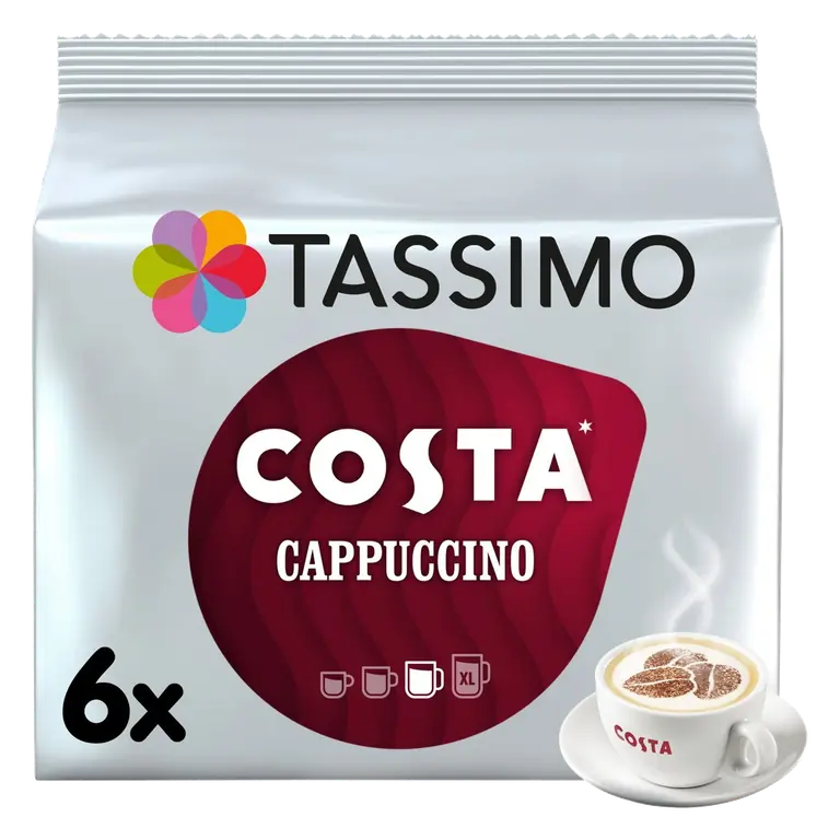 Costa Cappuccino Coffee Pods x6