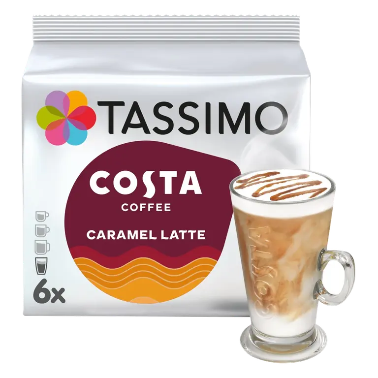 Costa Caramel Latte 6 Cups