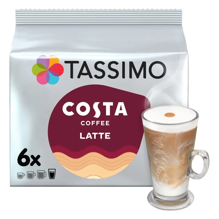 Costa Latte Coffee Pods x6