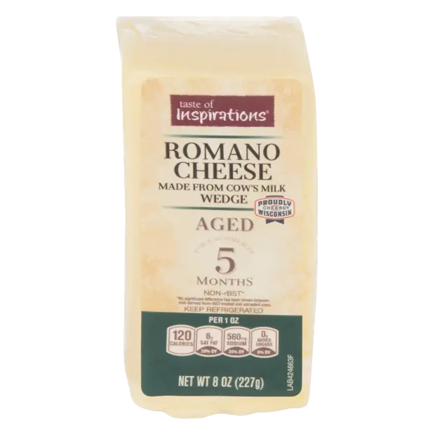 Aged Romano Cheese Wedge