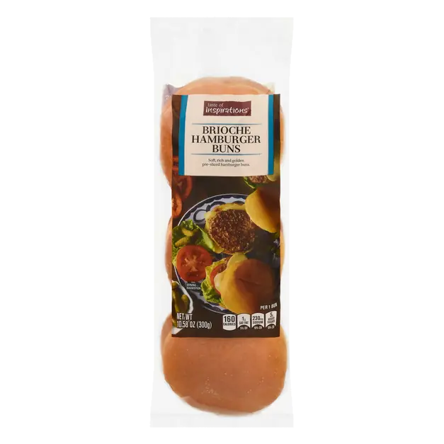 Bakery Brioche Hamburger Buns - 6 ct