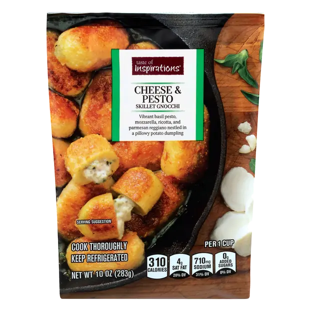 Cheese & Pesto Skillet Gnocchi Pasta Fresh