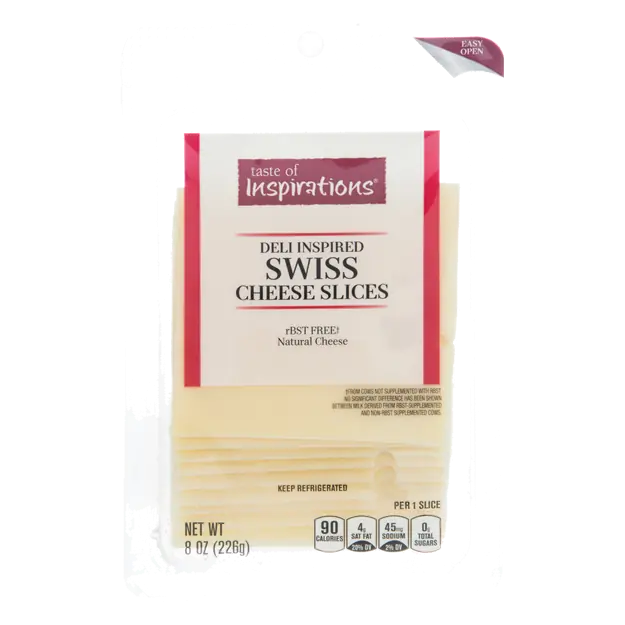 Deli Inspired Swiss Cheese Slices