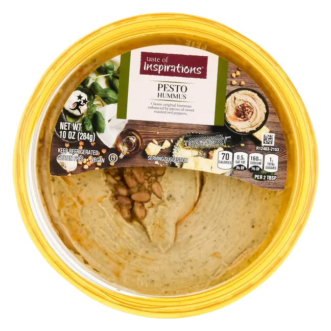 Gluten Free Pesto Hummus