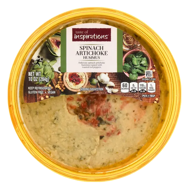 Gluten Free Spinach Artichoke Hummus