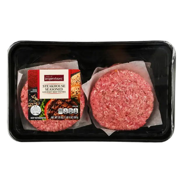 Gourmet Steakhouse Seasoned Beef Patties - 4 ct