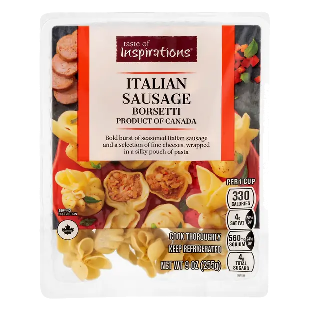 Italian Sausage Borsetti Pasta Fresh