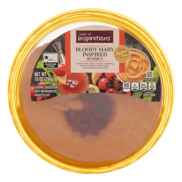 Limited Time Gluten Free Bloody Mary Inspired Hummus