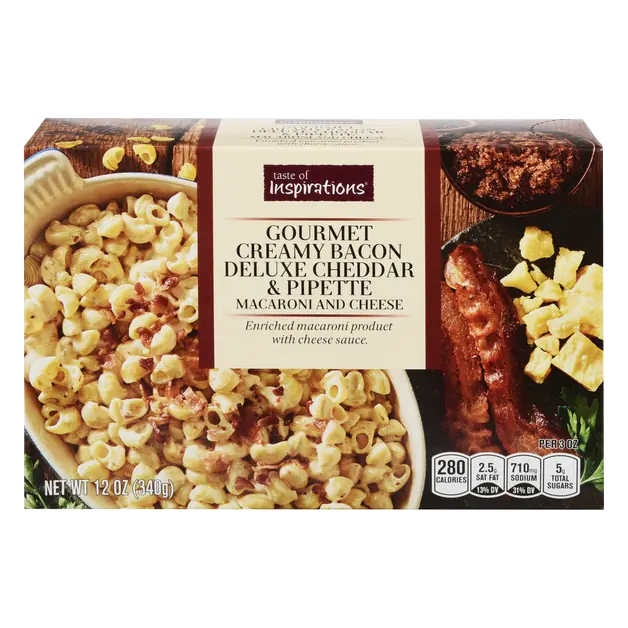 Macaroni & Cheese Bacon Deluxe Cheddar & Pipette