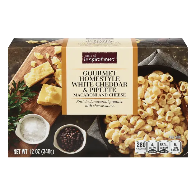 Macaroni & Cheese Homestyle White Cheddar & Pipette