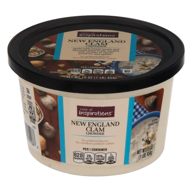 New England Clam Chowder Soup Refrigerated