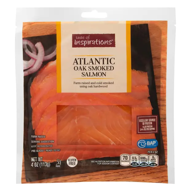 Oak Smoked Norwegian Salmon Pre-Sliced