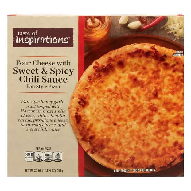 Pan Style Four Cheese Sweet Spicy Chili Sauce Pizza