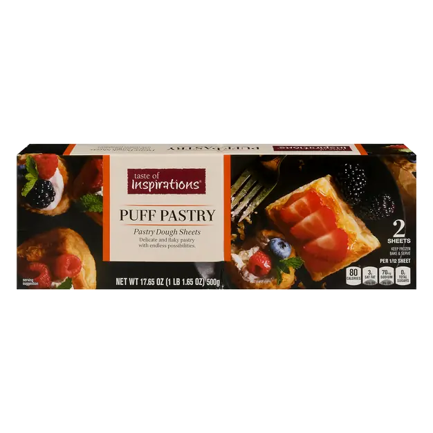 Puff Pastry Dough Sheets - 2 ct Frozen
