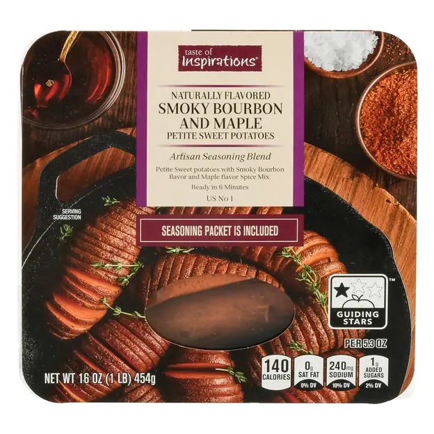 Smoky Bourbon & Maple Petite Sweet Potatoes