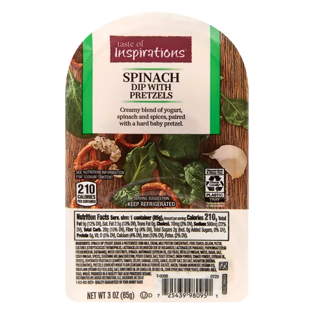 Spinach Dip with Pretzels