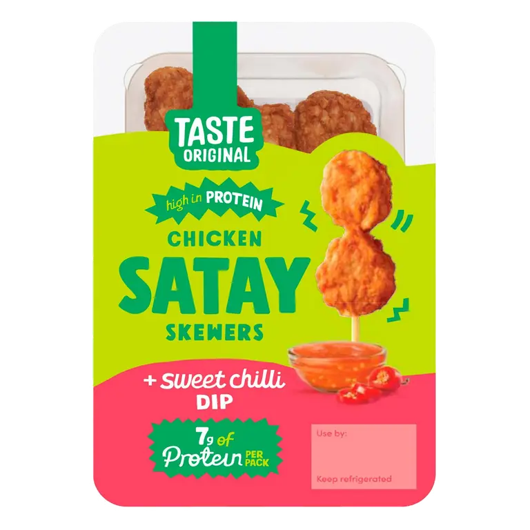 55g Chicken Satay Skewers + Sweet Chilli Dip