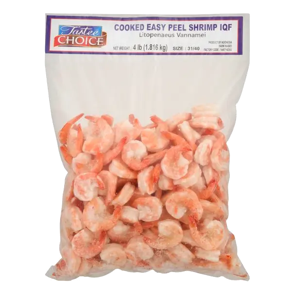 Farm Raised Cooked Easy Peel Shrimp 31-40 ct per lb Frozen