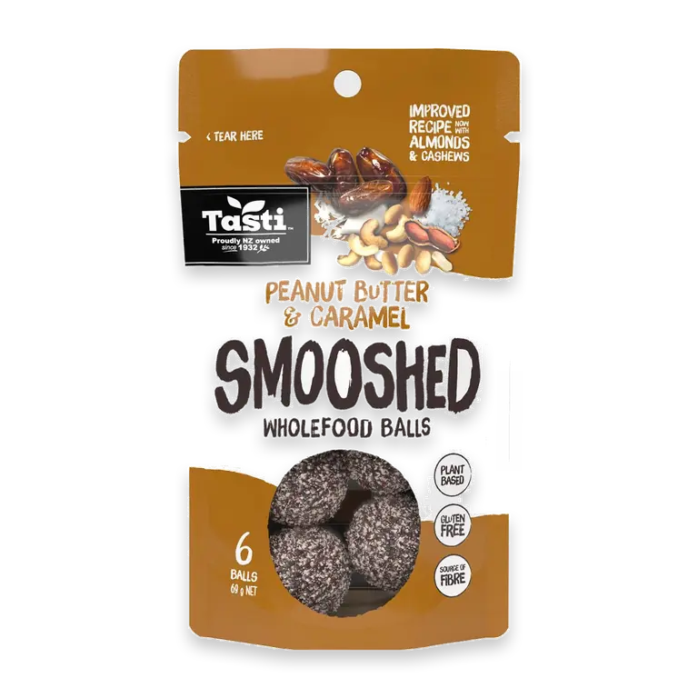 Smooshed Wholefood Balls Peanut Butter & Caramel