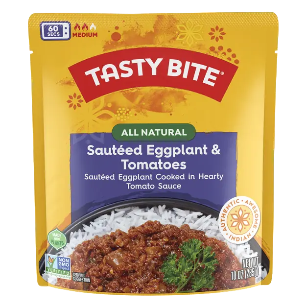 60 Second Medium Sauteed Eggplant & Tomatoes