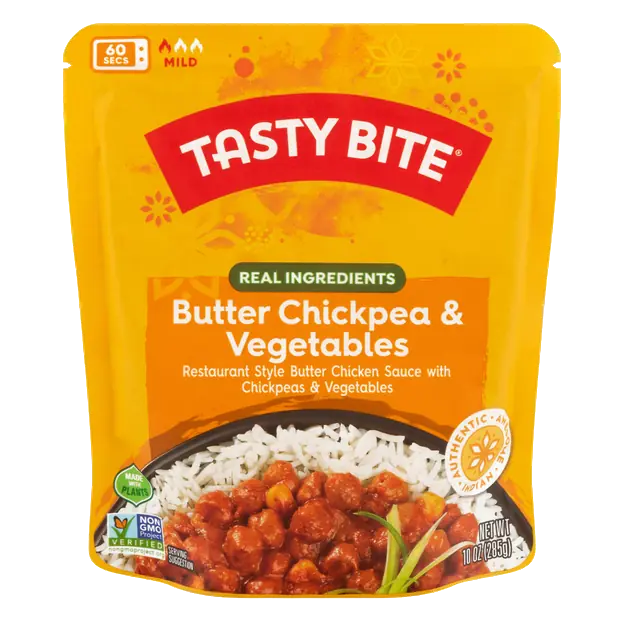 60 Second Mild Butter Chickpea & Vegetables
