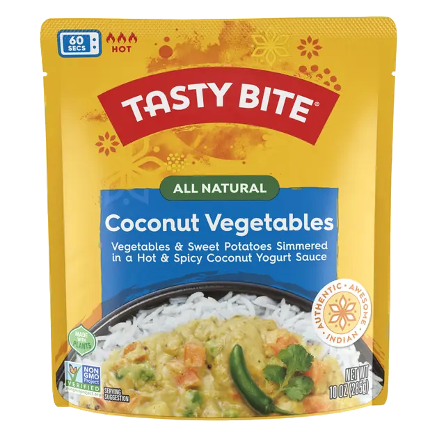 All Natural 60 Second Hot Coconut Vegetables