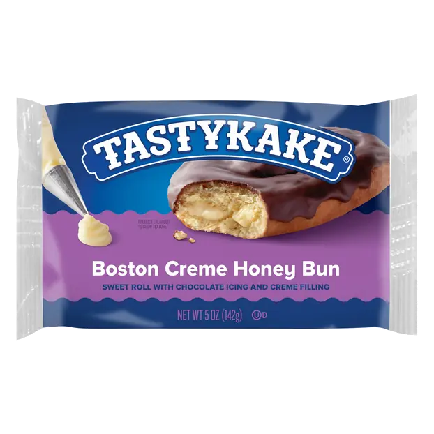 Boston Creme Chocolate Iced Honey Bun