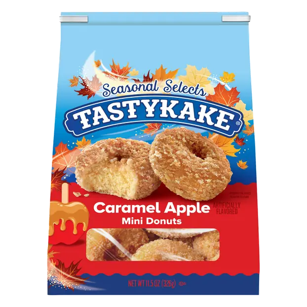 Fall Edition Mini Caramel Apple Donuts