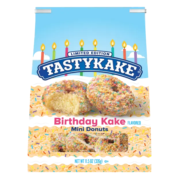 Limited Edition Mini Birthday Cake Donuts