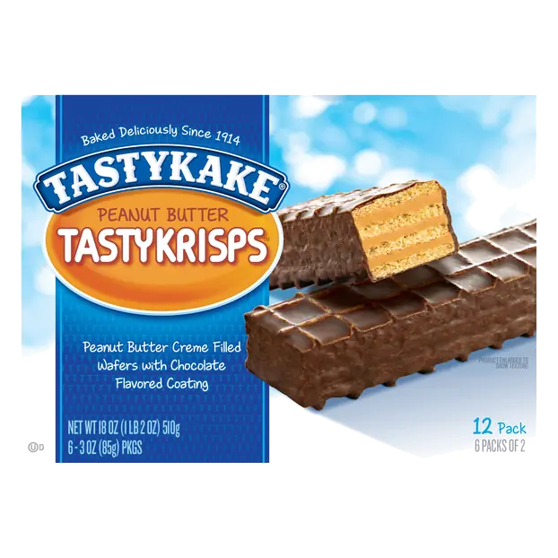 Peanut Butter Tastykrisps Wafers 2 ea - 6 ct