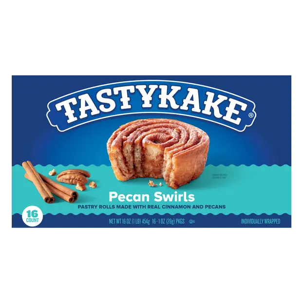 Pecan Swirls Pastry Rolls - 16 ct
