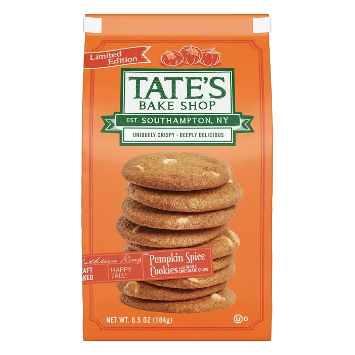 Tate's Pumpkin Spice Cookies, 6.5oz
