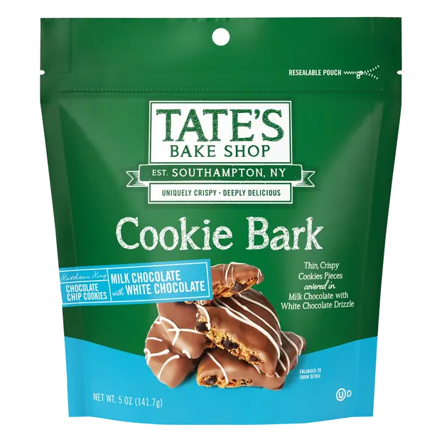 Milk Chocolate with White Chocolate Cookie Bark