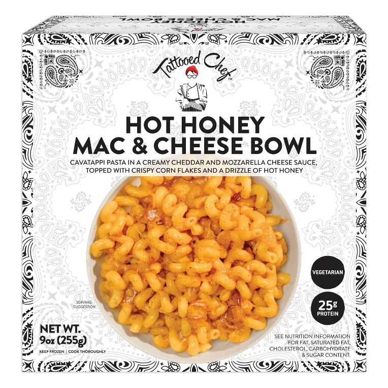 Tattooed Chef Hot Honey Mac & Cheese Bowl, 9oz