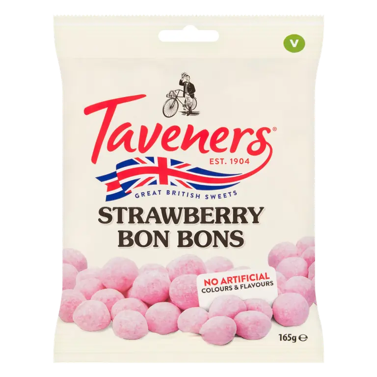 Taveners Strawberry Bon Bons 165g