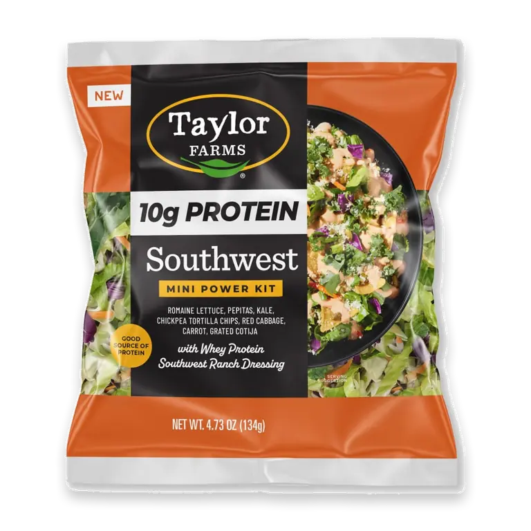 Protein+ Southwest Mini Salad Kit 4.37oz Bag