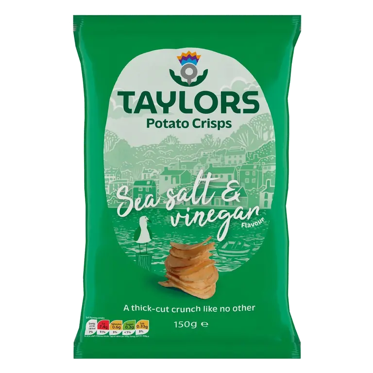 Sea Salt & Vinegar Flavour Potato Crisps