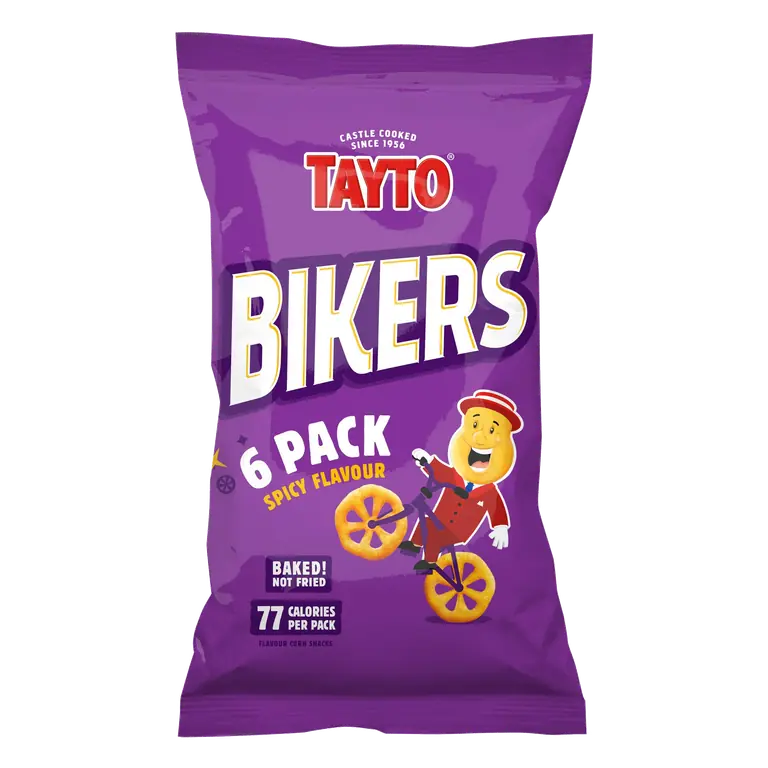 TAYTO Bikers Spicy Flavour Corn Snacks 6 x 16g