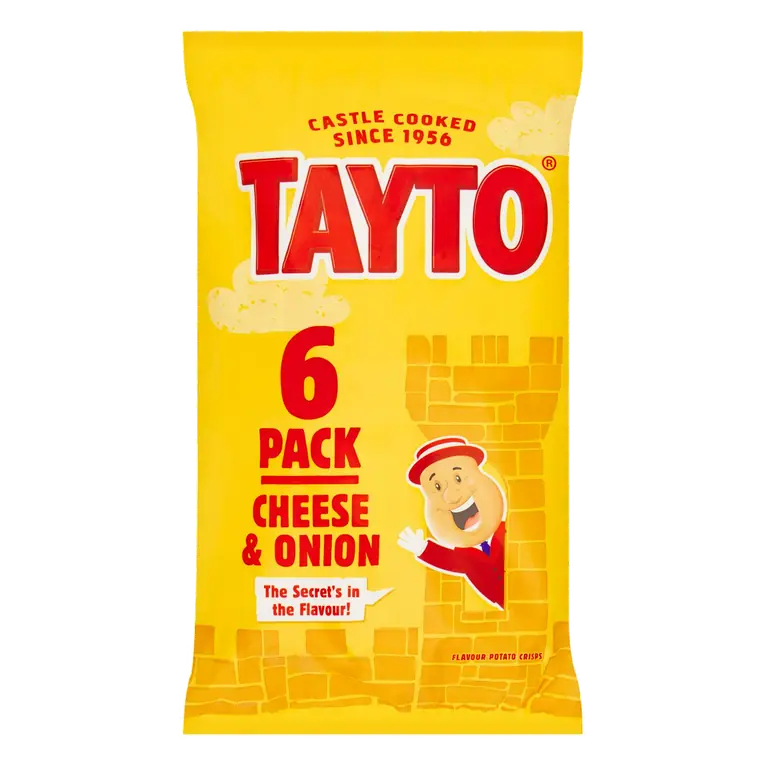 Cheese & Onion Crisps 6x25g