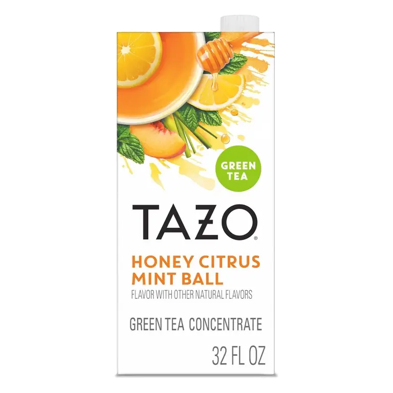 Tazo Honey Citrus Mint Ball Green Tea Concentrate, 32 fl oz