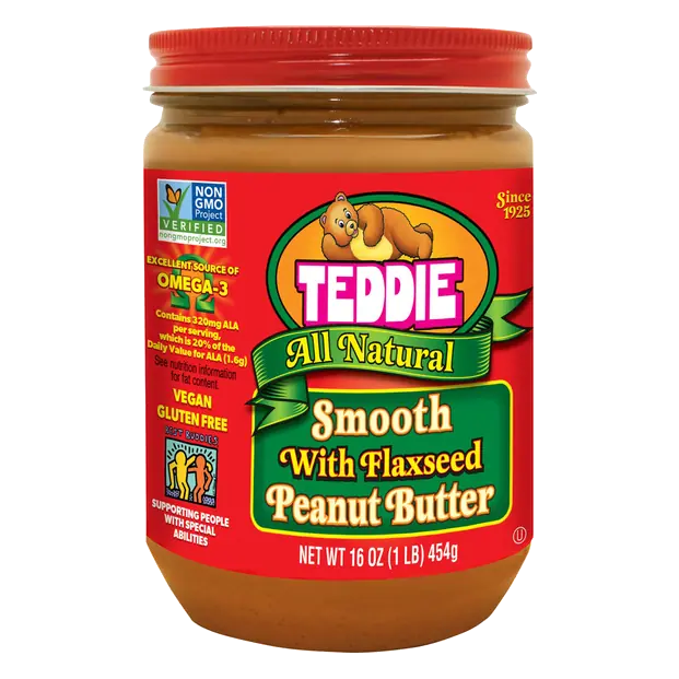 All Natural Smooth Peanut Butter with Flaxseed