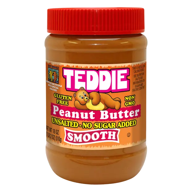 No Sugar Added Unsalted Smooth Peanut Butter